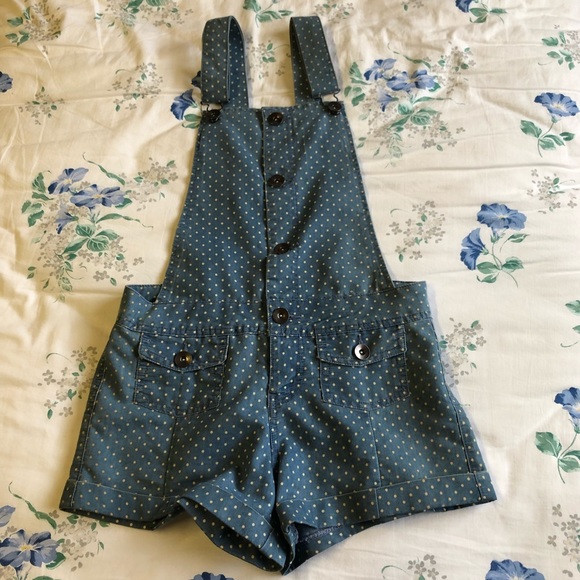Forever 21 Other - Polka-dotted sky blue overall